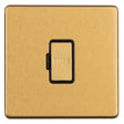 This is an image showing Eurolite Concealed 3mm 13Amp Un-Switched Fuse Spur - Satin Brass ecsbuswfb available to order from trade door handles, quick delivery and discounted prices.