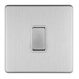 This is an image showing Eurolite Concealed 3mm 3 Gang Intermediate Switch - Stainless Steel (With matching Trim) ecssintw available to order from trade door handles, quick delivery and discounted prices.