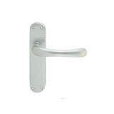 This is an image of a Carlisle Brass - Ibra Lever On Backplate - Latch that is availble to order from Trade Door Handles in Kendal.