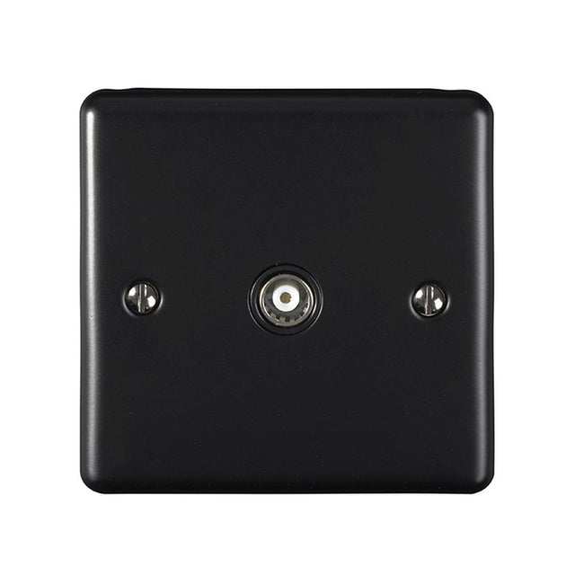 This is an image showing Eurolite Enhance Decorative TV - Matt Black (With Black Trim) en1tvmbb available to order from trade door handles, quick delivery and discounted prices.