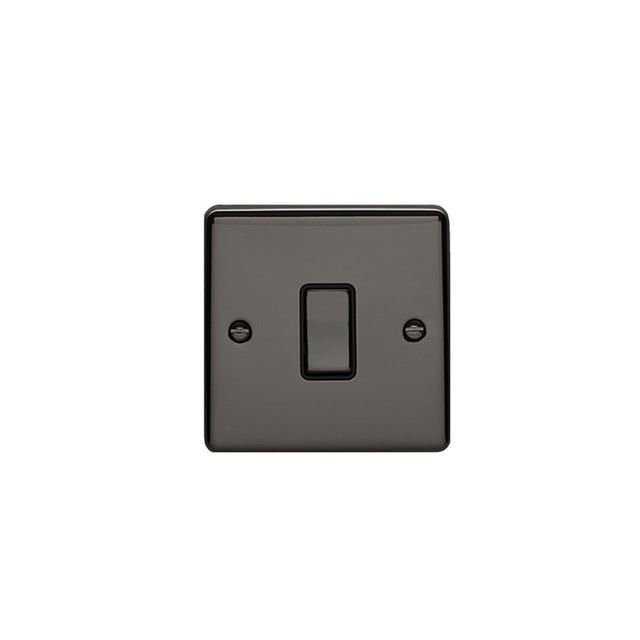 This is an image showing Eurolite Enhance Decorative 20Amp Switch - Black Nickel (With Black Trim) en20aswbnb available to order from trade door handles, quick delivery and discounted prices.