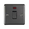 This is an image showing Eurolite Enhance Decorative 20Amp Switch with Neon Indicator - Black Nickel (With Black Trim) en20aswnbnb available to order from trade door handles, quick delivery and discounted prices.