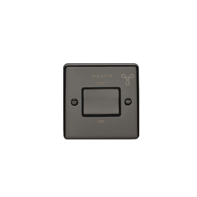 This is an image showing Eurolite Enhance Decorative Fan Switch - Black Nickel (With Black Trim) enfswbnb available to order from trade door handles, quick delivery and discounted prices.