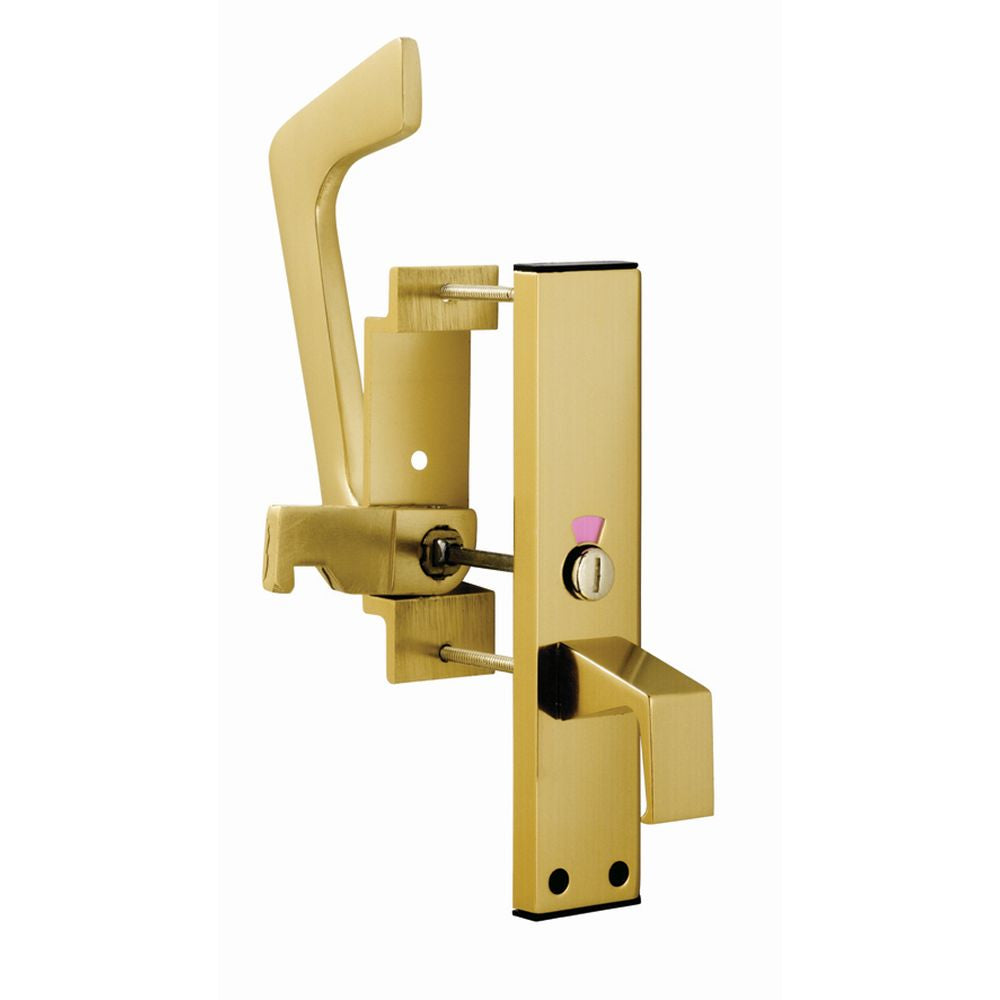 This is an image of a Eurospec - Disabled Toilet Handle Set - Gold Anodised Aluminium that is availble to order from Trade Door Handles in Kendal.