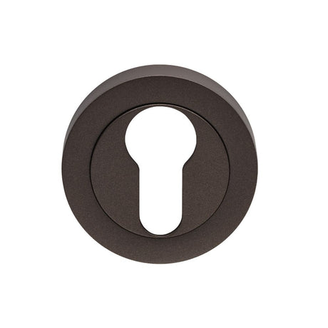 This is an image of a Carlisle Brass - Euro Escutcheon - Matt Bronze that is availble to order from Trade Door Handles in Kendal.