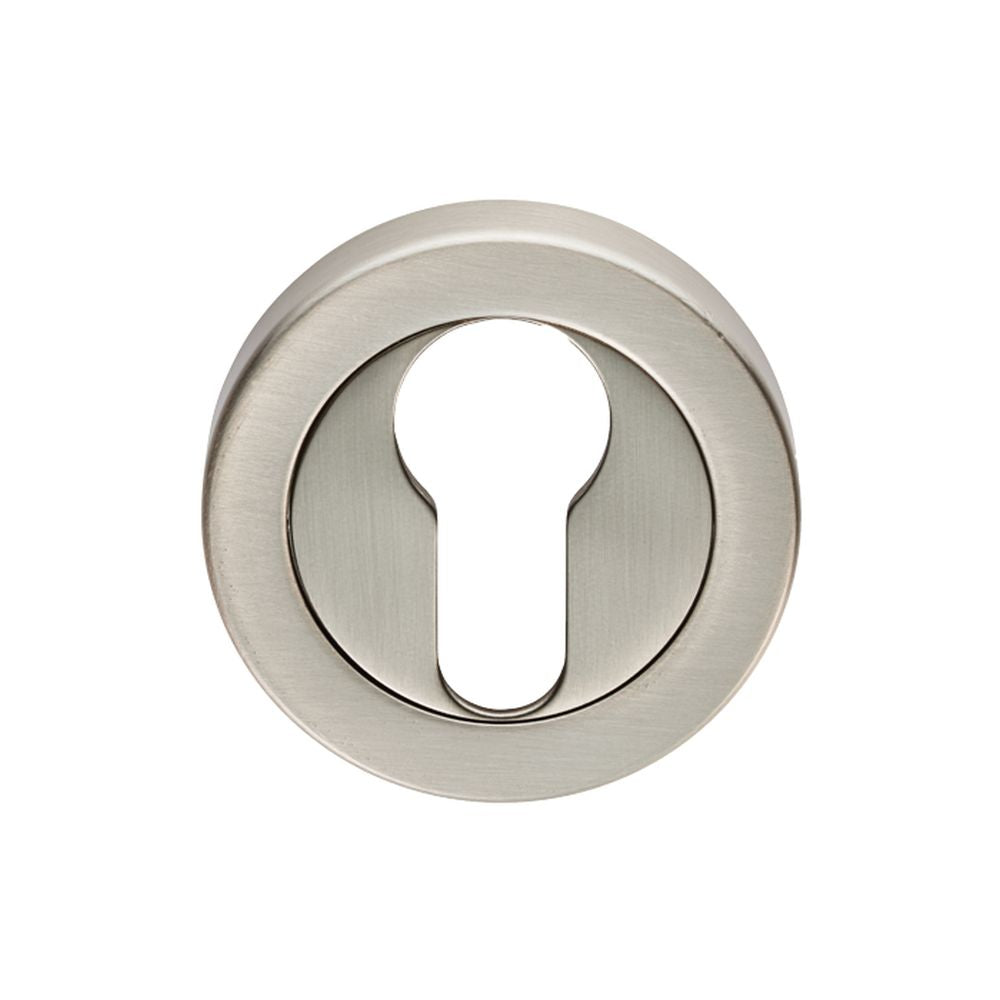 This is an image of a Carlisle Brass - Euro Escutcheon - Satin Nickel that is availble to order from Trade Door Handles in Kendal.