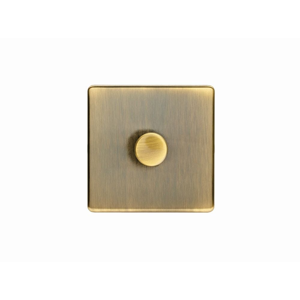 EuroLite Electrical Antique Brass / 1 Gang Dimmer / (With Black Trim) Eurolite Concealed 3mm 1 Gang Dimmer - Antique Brass (With Black Trim)
