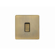 EuroLite Electrical Antique Brass / 20Amp Switch / (With Black Trim) Eurolite Concealed 3mm 20Amp Switch - Antique Brass (With Black Trim)