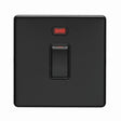 EuroLite Electrical Matt Black / 20Amp Switch with Neon Indicator / (With Black Trim) Eurolite Concealed 3mm 20Amp Switch with Neon Indicator - Matt Black (With Black Trim)