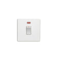 EuroLite Electrical Matt White / 20Amp Switch with Neon Indicator / (With White Trim) Eurolite Concealed 3mm 20Amp Switch with Neon Indicator - White (With White Trim)