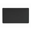 EuroLite Electrical Matt Black / Double Blank Plate / (With Black Trim) Eurolite Concealed 3mm Double Blank Plate - Matt Black (With Black Trim)