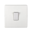 EuroLite Electrical Matt White / Intermediate Switch / (With White Trim) Eurolite Concealed 3mm Intermediate Switch - White (With White Trim)