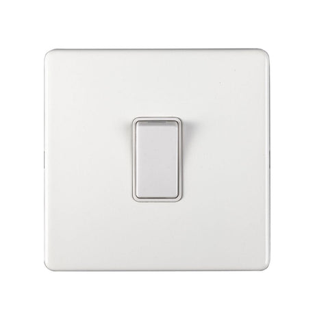 EuroLite Electrical Matt White / Intermediate Switch / (With White Trim) Eurolite Concealed 3mm Intermediate Switch - White (With White Trim)