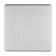 EuroLite Electrical Stainless Steel / SINGLE BLANK FLAT CONCEALED SATIN STAINLESS PLATE Eurolite Concealed 3mm Single Blank - Stainless Steel