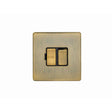 EuroLite Electrical Antique Brass / Switched Fuse Spur / (With Black Trim) Eurolite Concealed 3mm Switched Fuse Spur - Antique Brass (With Black Trim)