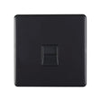EuroLite Electrical Matt Black / Telephone Master / (With Black Trim) Eurolite Concealed 3mm Telephone Master - Matt Black (With Black Trim)