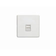 EuroLite Electrical Matt White / Telephone Master / (With White Trim) Eurolite Concealed 3mm Telephone Master - White (With White Trim)
