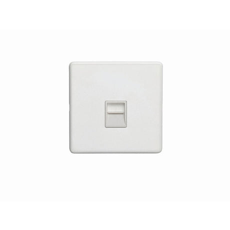 EuroLite Electrical Matt White / Telephone Master / (With White Trim) Eurolite Concealed 3mm Telephone Master - White (With White Trim)