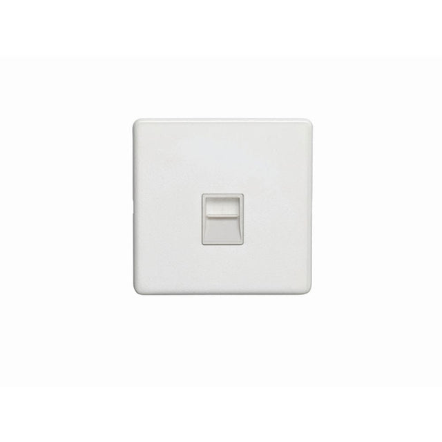 EuroLite Electrical Matt White / Telephone Master / (With White Trim) Eurolite Concealed 3mm Telephone Master - White (With White Trim)