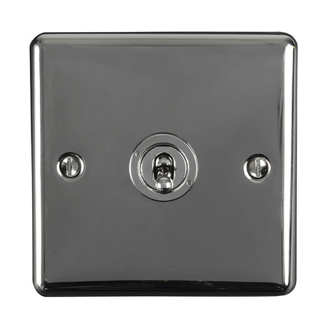 EuroLite Electrical Black Nickel / 1 Gang Toggle Switch / (With Black Trim) Eurolite Enhance Decorative 1 Gang Toggle Switch - Black Nickel