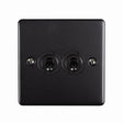 EuroLite Electrical Matt Black / 2 Gang Toggle Switch / (With Black Trim) Eurolite Enhance Decorative 2 Gang Toggle Switch - Matt Black (With Black Trim)