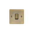 EuroLite Electrical Antique Brass / 20Amp Switch / (With Black Trim) Eurolite Enhance Decorative 20Amp Switch - Antique Brass (With Black Trim)