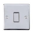 EuroLite Electrical Polished Chrome / 20Amp Switch / (With GREY Trim) Eurolite Enhance Decorative 20Amp Switch - Polished Chrome (With Grey Trim)