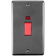EuroLite Electrical Black Nickel / 45Amp Switch with Neon Indicator / (With Black Trim) Eurolite Enhance Decorative 45Amp Switch with Neon Indicator - Black Nickel (With Black Trim)