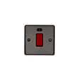 EuroLite Electrical Black Nickel / 45Amp Switch with Neon Indicator / (With Black Trim) Eurolite Enhance Decorative 45Amp Switch with Neon Indicator - Black Nickel (With Black Trim)