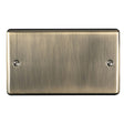 EuroLite Electrical Antique Brass / Double Blank Plate / (With Black Trim) Eurolite Enhance Decorative Double Blank Plate - Antique Brass
