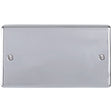 EuroLite Electrical Polished Chrome / Double Blank Plate / (With Enhance Trim) Eurolite Enhance Decorative Double Blank Plate - Polished Chrome