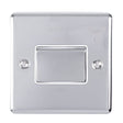 EuroLite Electrical Polished Chrome / Fan Switch / (With White Trim) Eurolite Enhance Decorative Fan Switch - Polished Chrome (With White Trim)