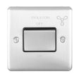 EuroLite Electrical Satin Stainless / Fan Switch / (With Black Trim) Eurolite Enhance Decorative Fan Switch - Satin Stainless Steel (With Black Trim)