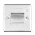 EuroLite Electrical Satin Stainless / Fan Switch / (With White Trim) Eurolite Enhance Decorative Fan Switch - Satin Stainless Steel (With White Trim)