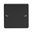 EuroLite Electrical Matt Black / Single Blank Plate / (With Black Trim) Eurolite Enhance Decorative Single Blank Plate - Matt Black