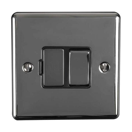 EuroLite Electrical Black Nickel / Switched Fuse Spur / (With Black Trim) Eurolite Enhance Decorative Switched Fuse Spur - Black Nickel (With Black Trim)