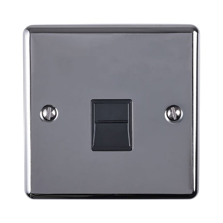 EuroLite Electrical Black Nickel / Telephone Master / (With Black Trim) Eurolite Enhance Decorative Telephone Master - Black Nickel (With Black Trim)