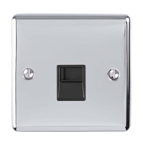 EuroLite Electrical Polished Chrome / Telephone Master / (With Black Trim) Eurolite Enhance Decorative Telephone Master - Polished Chrome (With Black Trim)