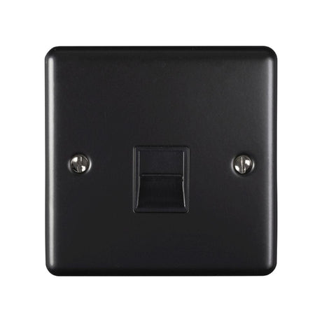 EuroLite Electrical Matt Black / Telephone Slave / (With Black Trim) Eurolite Enhance Decorative Telephone Slave - Matt Black (With Black Trim)