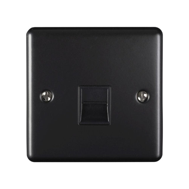 EuroLite Electrical Matt Black / Telephone Slave / (With Black Trim) Eurolite Enhance Decorative Telephone Slave - Matt Black (With Black Trim)