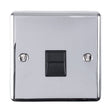 EuroLite Electrical Polished Chrome / Telephone Slave / (With Black Trim) Eurolite Enhance Decorative Telephone Slave - Polished Chrome (With Black Trim)
