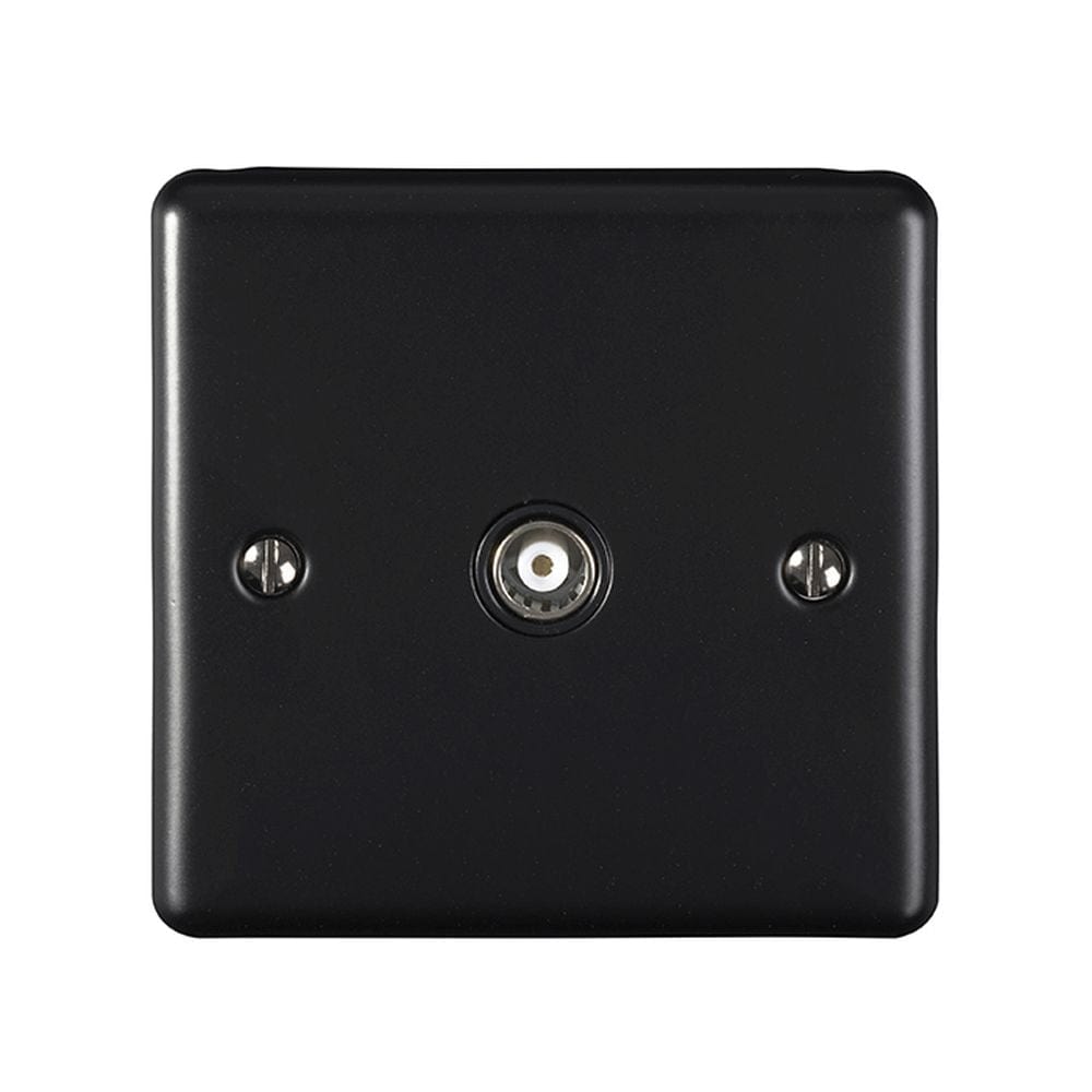 EuroLite Electrical Matt Black / TV / (With Black Trim) Eurolite Enhance Decorative TV - Matt Black (With Black Trim)