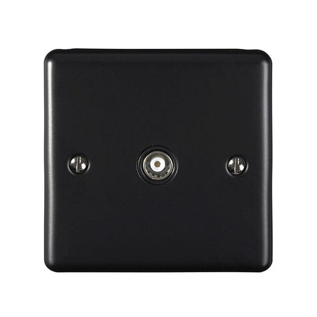 EuroLite Electrical Matt Black / TV / (With Black Trim) Eurolite Enhance Decorative TV - Matt Black (With Black Trim)