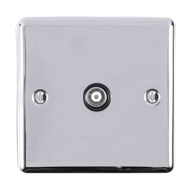 EuroLite Electrical Polished Chrome / TV / (With Black Trim) Eurolite Enhance Decorative TV - Polished Chrome (With Black Trim)
