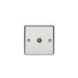 EuroLite Electrical Polished Chrome / TV / (With White Trim) Eurolite Enhance Decorative TV - Polished Chrome (With White Trim)
