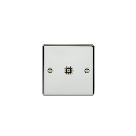 EuroLite Electrical Polished Chrome / TV / (With White Trim) Eurolite Enhance Decorative TV - Polished Chrome (With White Trim)