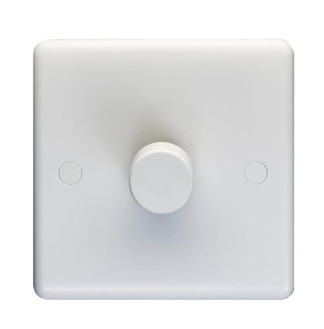 EuroLite Electrical White / 1 Gang Dimmer / (With White Trim) Eurolite Enhance White Plastic 1 Gang Dimmer - White (With White Trim)