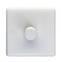 EuroLite Electrical White / 1 Gang Dimmer / (With White Trim) Eurolite Enhance White Plastic 1 Gang Dimmer - White (With White Trim)