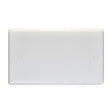 EuroLite Electrical White / Double Blank Plate / (With White Trim) Eurolite Enhance White Plastic Double Blank Plate - White
