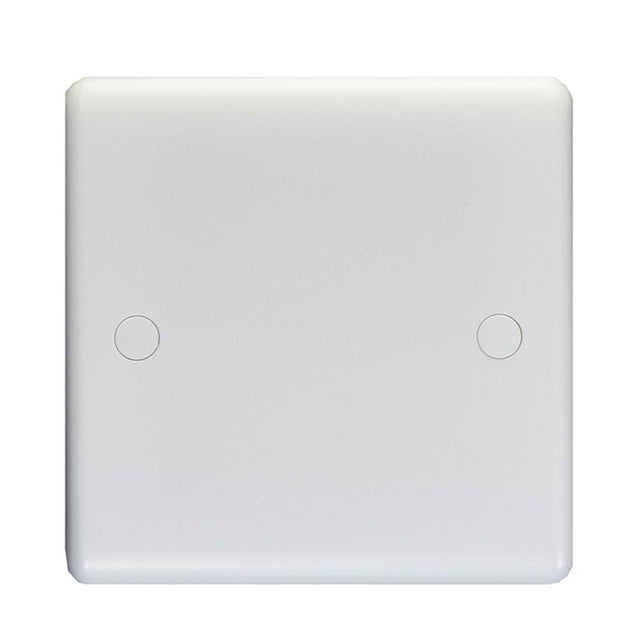 EuroLite Electrical White / Single Blank Plate / (With White Trim) Eurolite Enhance White Plastic Single Blank Plate - White